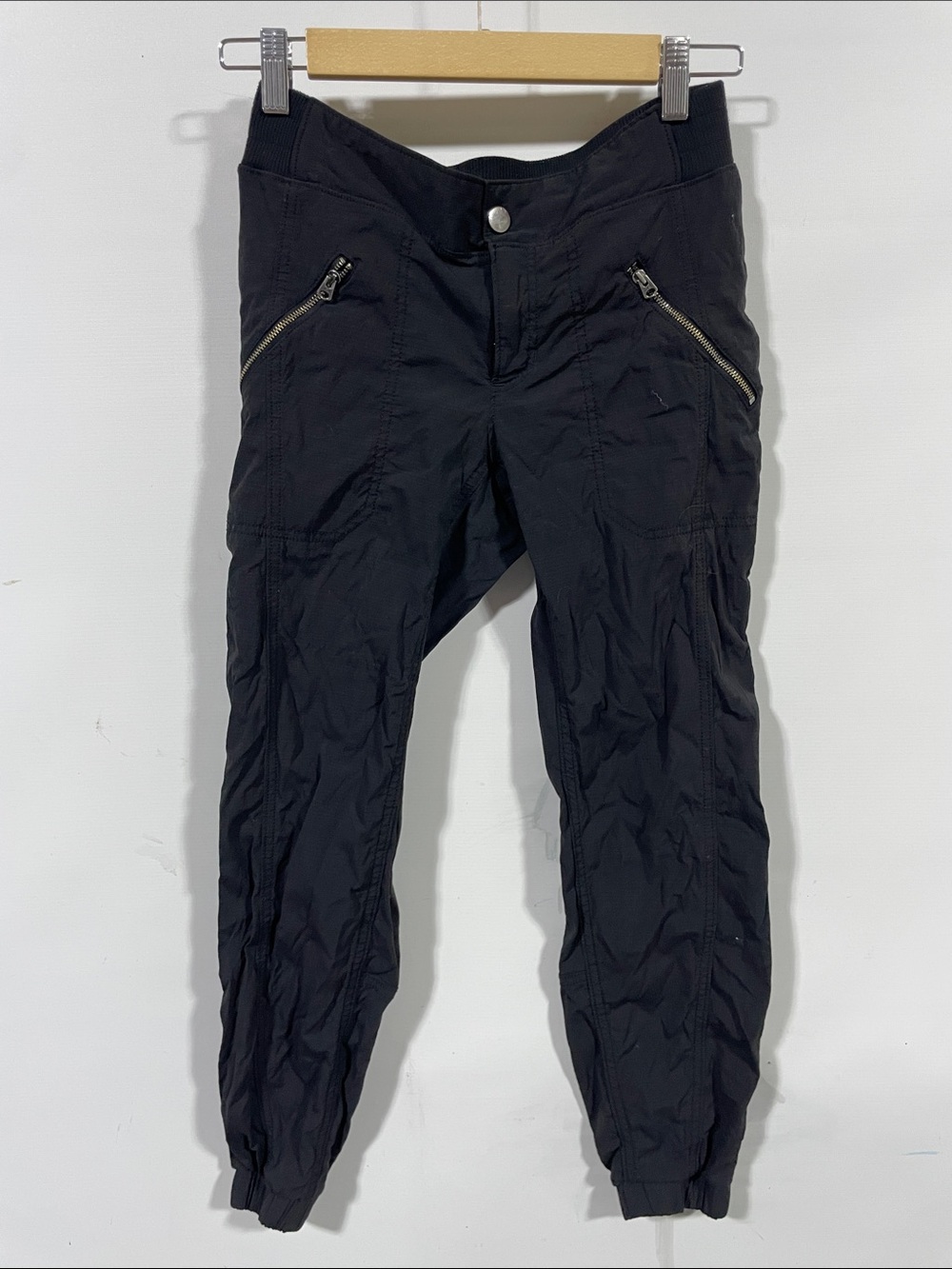 Athleta Black Zip-Pocket Jogger Pants